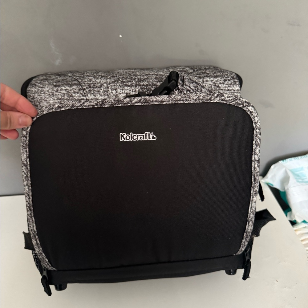 Kolcraft Travel Duo 2-in-1 Portable Booster Seat and Diaper Bag